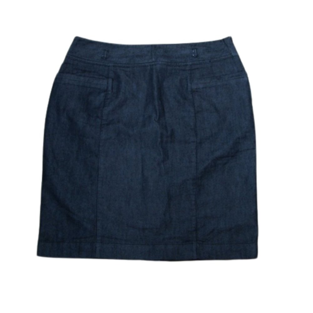 Kenneth Cole Reaction Denim Skirt Women's Size 6 Black